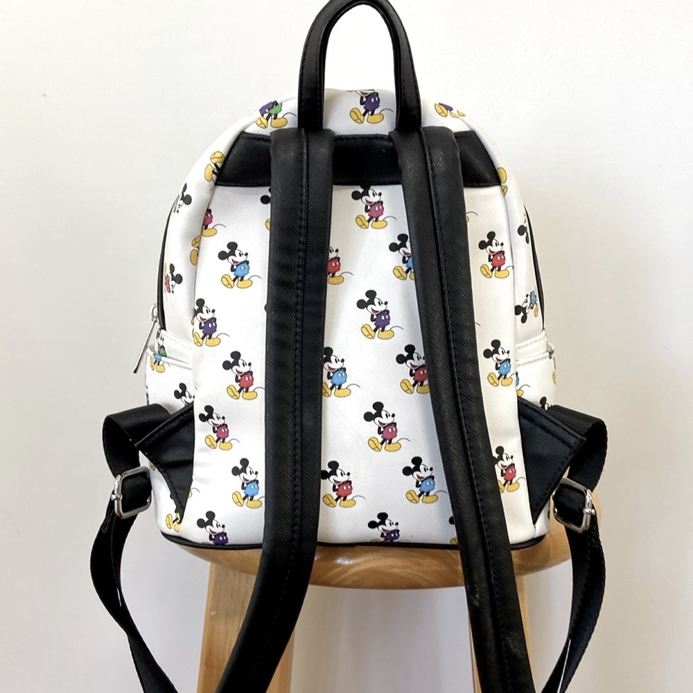Loungefly Disney Parks Mickey Mouse Multicolor Backpack - Picture 7 of 9